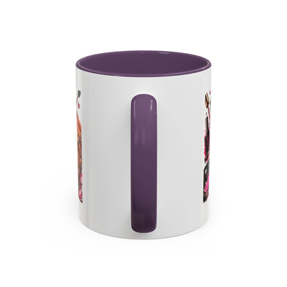 Nails Speak Louder Than Words Accent Coffee Mug — Pink Manicure Beauty Gift (11/15oz)