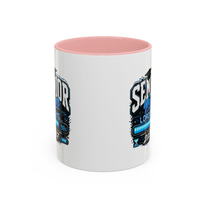 Senior Year Loading 2027 Accent Coffee Mug — Graduation Gift Cup (11/15oz)