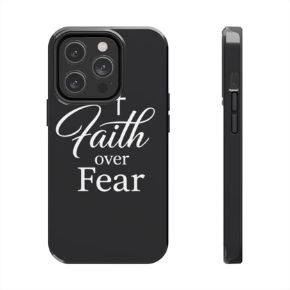 Faith Over Fear Tough Phone Case — Inspirational Christian Cross Phone Cover