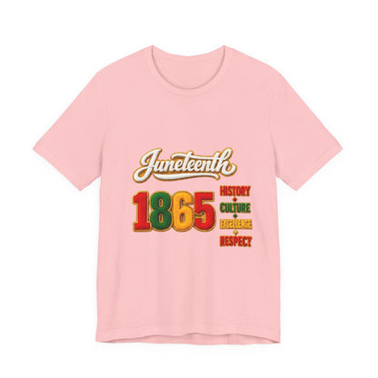 Juneteenth 1865 Tee — History • Culture • Excellence • Respect T-Shirt