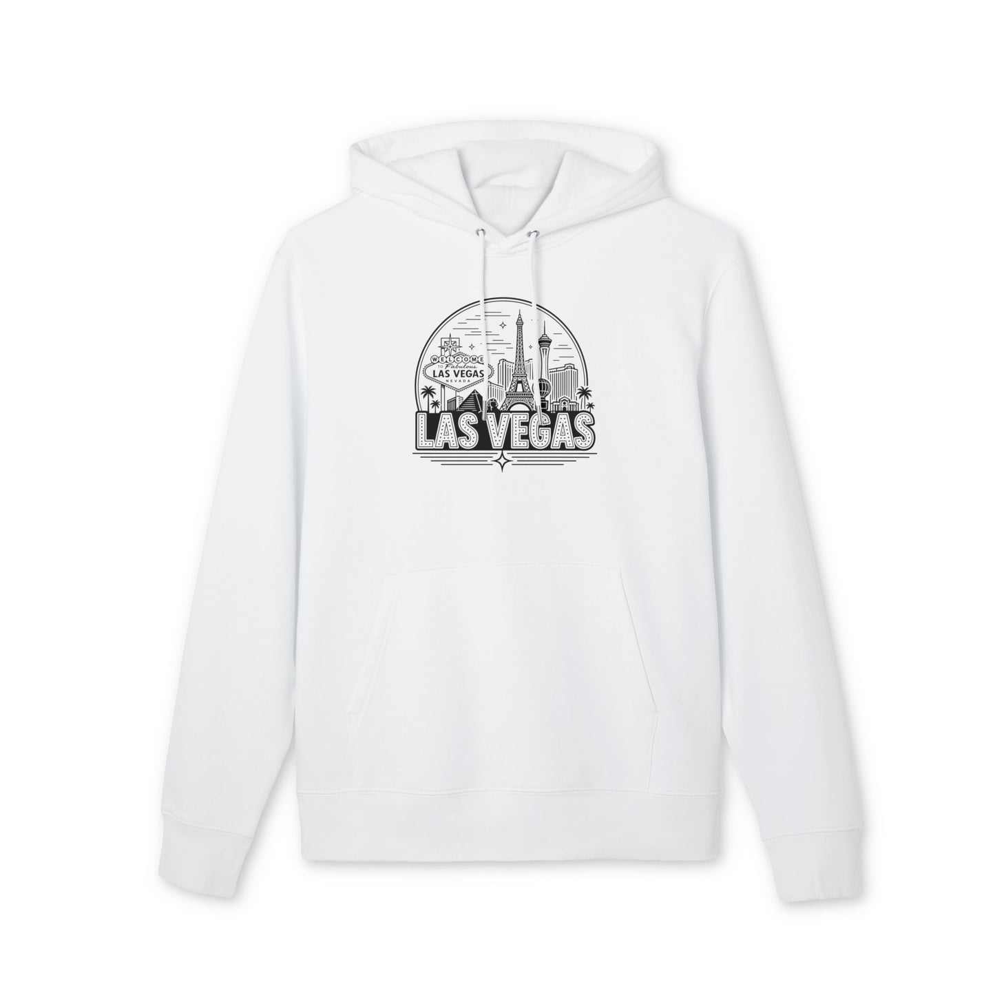 Las Vegas Skyline Hoodie — Retro Casino Cityscape Pullover