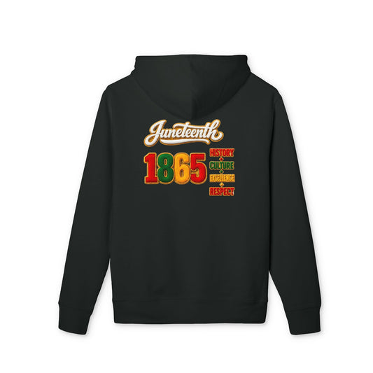 Juneteenth 1865 Hoodie — History, Courage, Resilience, Respect Pullover