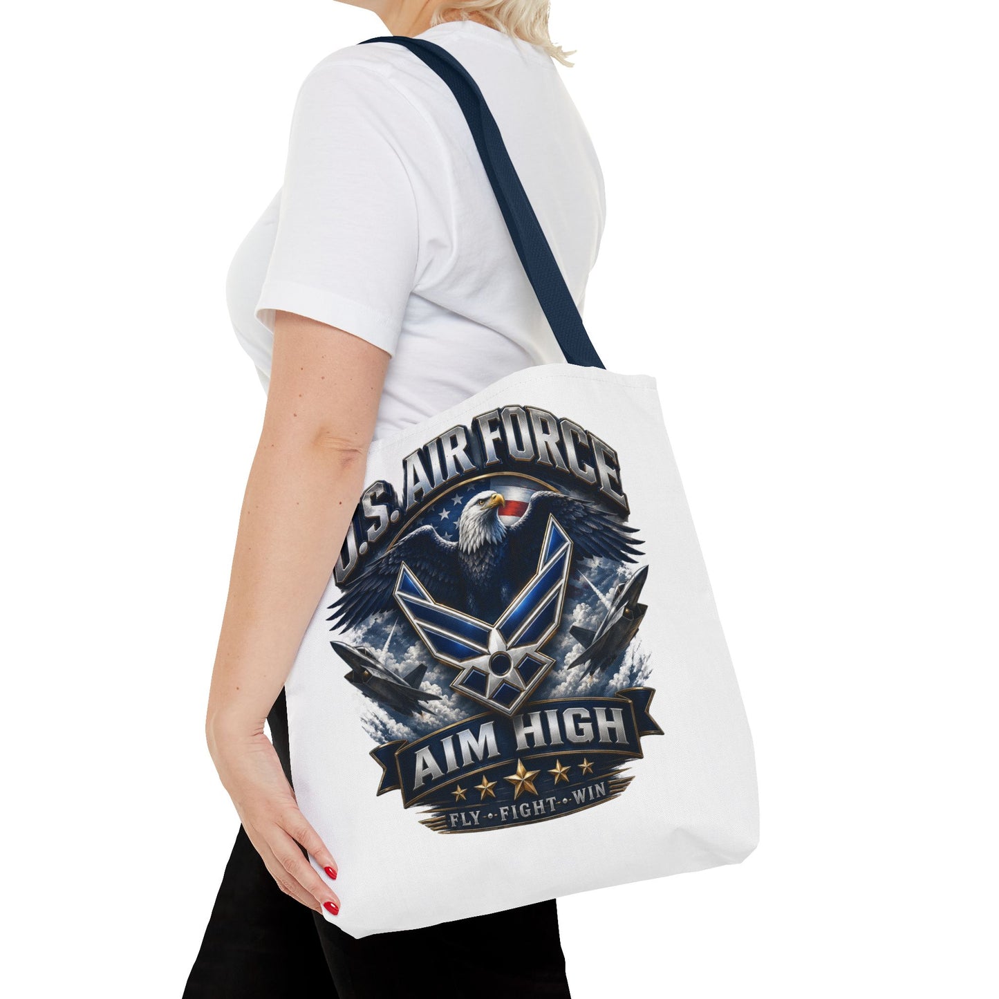 U.S. Air Force Aim High Tote Bag — Patriotic Eagle Military Tote
