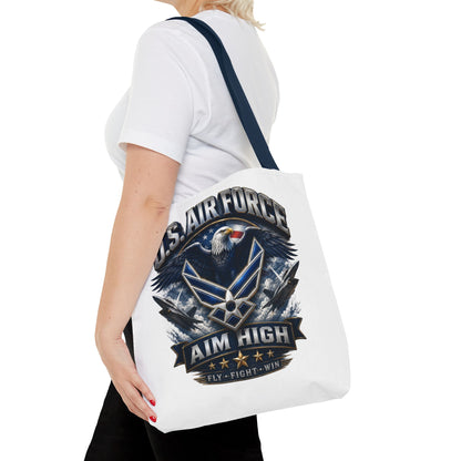 U.S. Air Force Aim High Tote Bag — Patriotic Eagle Military Tote