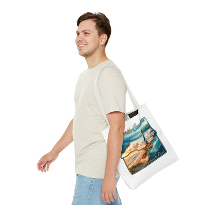 North Carolina Lighthouse Tote Bag — "From Mountains to Coast" Scenic Beach Tote