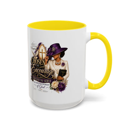 Chosen to Encourage Coffee Mug — Christian Woman Faith Gift (11/15oz)