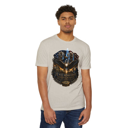 9/11 Remembrance T-Shirt — "We Will Never Forget" Tribute Tee