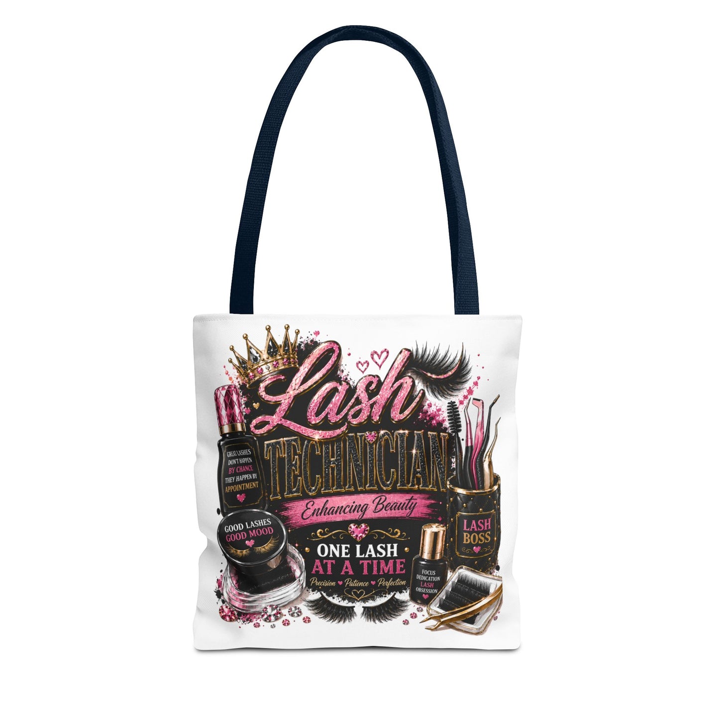Lash Technician Tote Bag – 'One Lash at a Time' Beauty Cosmetics Canvas Tote