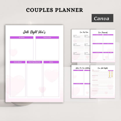 Couple Planner Printable | Relationship Goals, Communication & Life Organizer