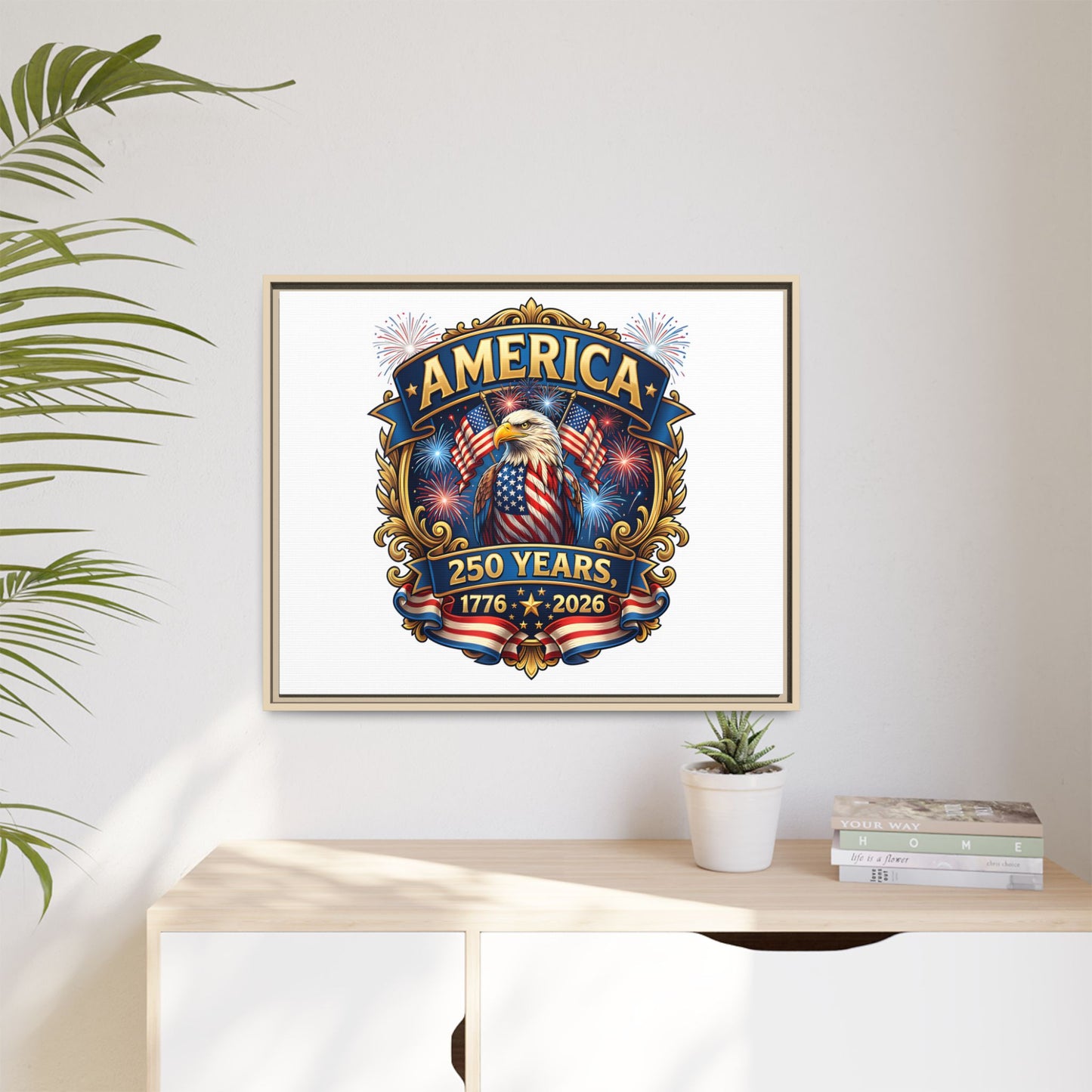 Matte Canvas, Framed (Multi-color)