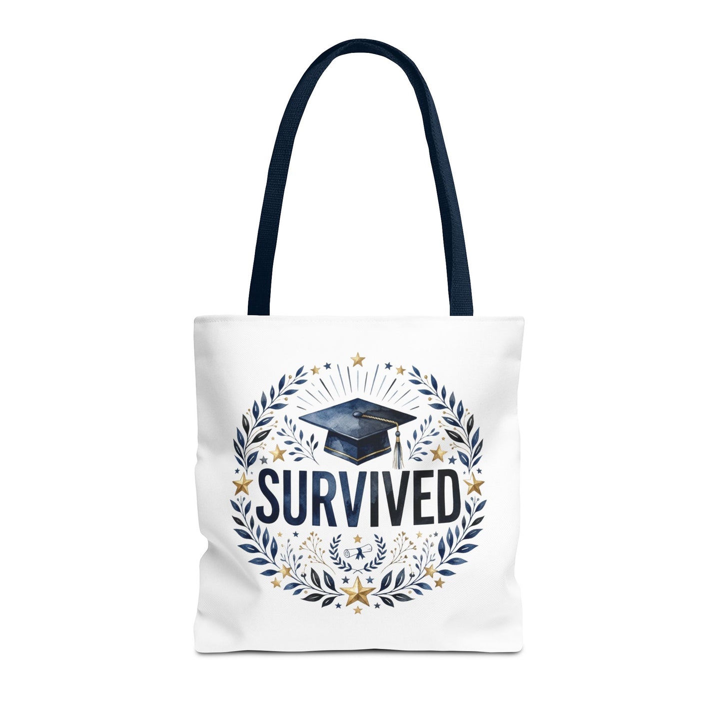 Graduation 'Survived' Tote Bag – Cap & Laurel Grad Gift