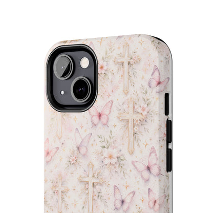 Blessed Wings Phone Case | Christian Floral iPhone Case
