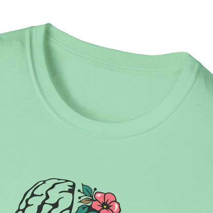 Trust the Process Brain & Flowers T-Shirt