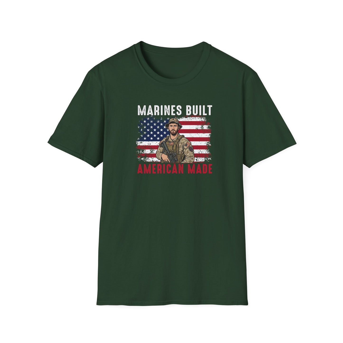 Marines Built American Made T‑Shirt