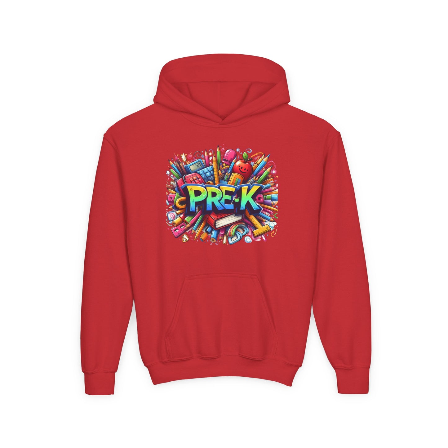 Pre-K Kids Hoodie — Colorful Back-to-School Preschool Sweatshirt