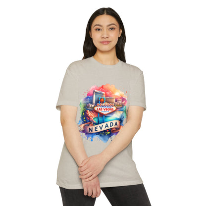 Las Vegas Nevada Watercolor T-Shirt