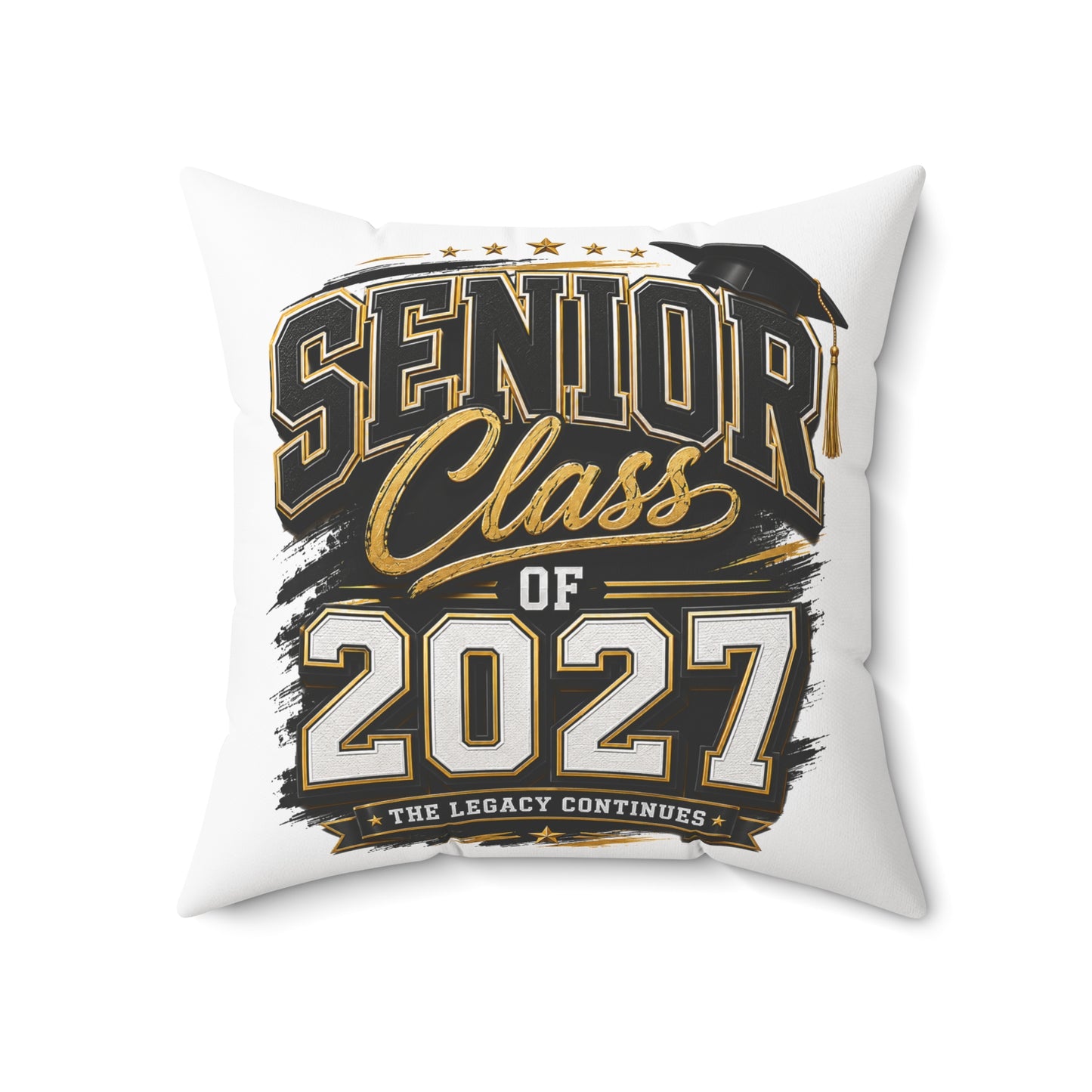 Senior Class of 2027 Decorative Pillow — Graduation Keepsake