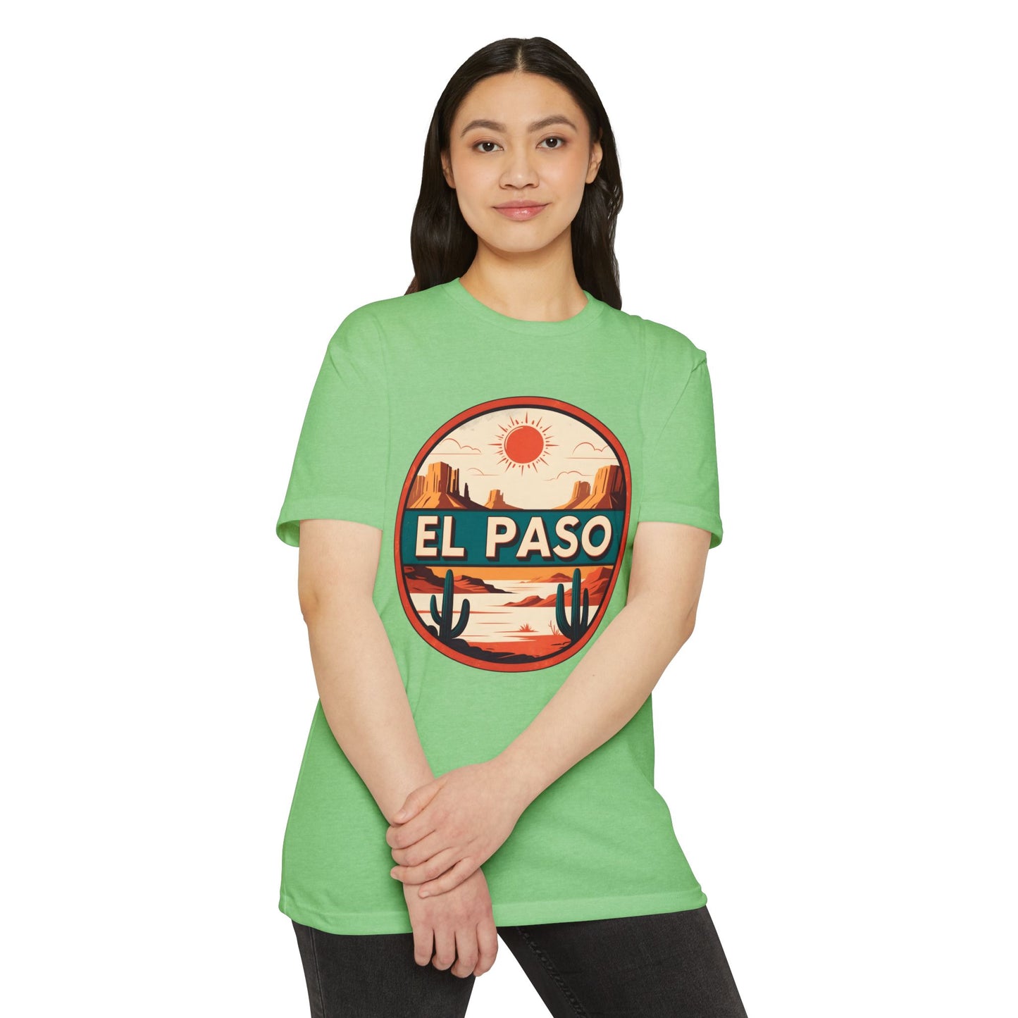 El Paso Desert Patch T-Shirt — Retro Southwestern Travel Tee
