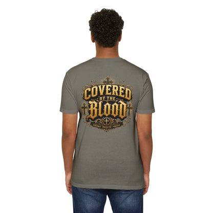Covered by the Blood T-Shirt — Christian Faith Cross Graphic Tee