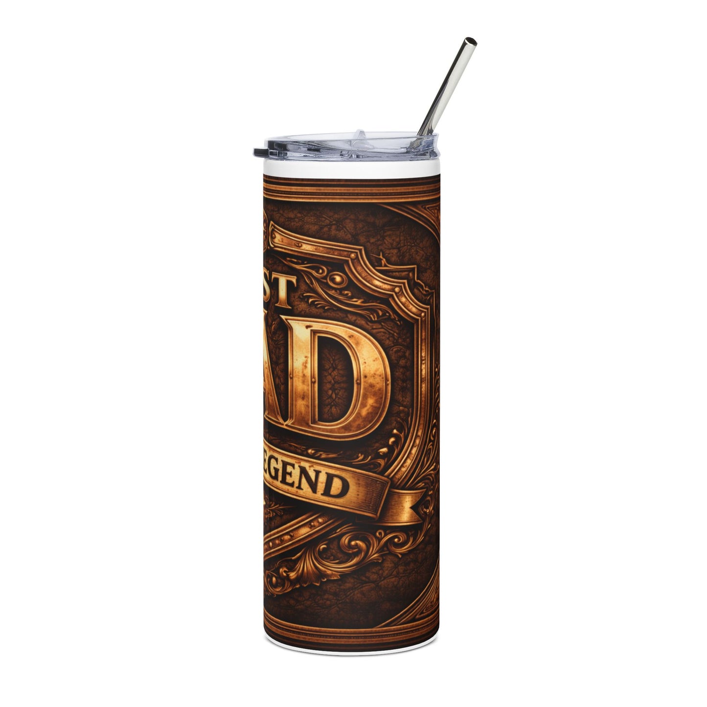 Best Dad Stainless Steel Tumbler 20oz — "True Legend" Insulated Travel Cup