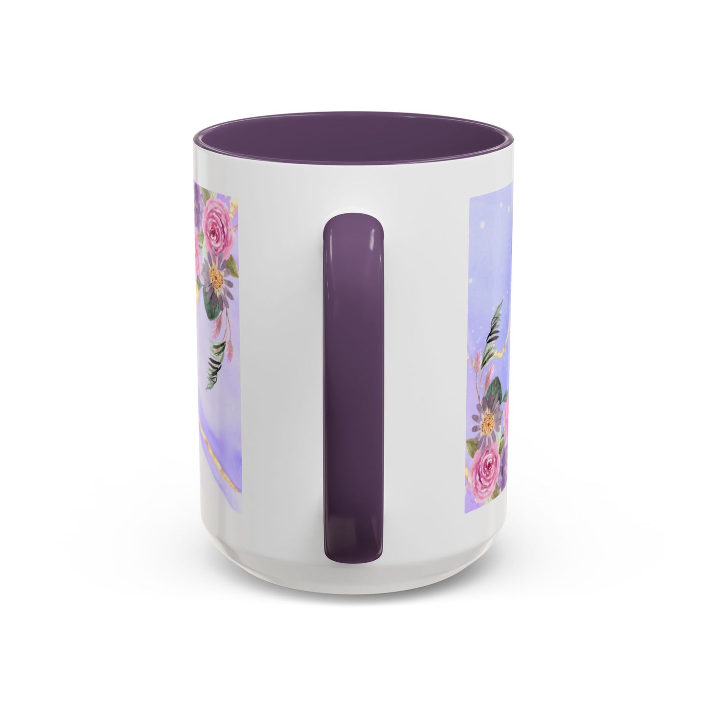 Mother Nutrition Facts Coffee Mug — Floral “Amazing Mom” 11/15oz Accent Mug