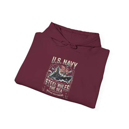 U.S. Navy Steel Rules the Sea Hoodie