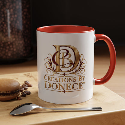 Creations by Donece Logo Accent Coffee Mug (11/15oz)