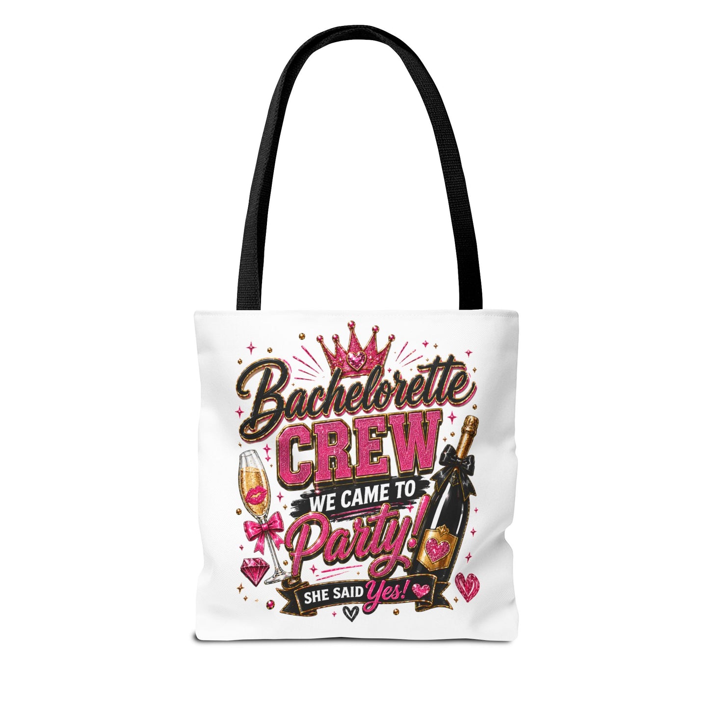 Bachelorette Crew Party Tote Bag — 'We Came to Party' Bridal Shower Gift
