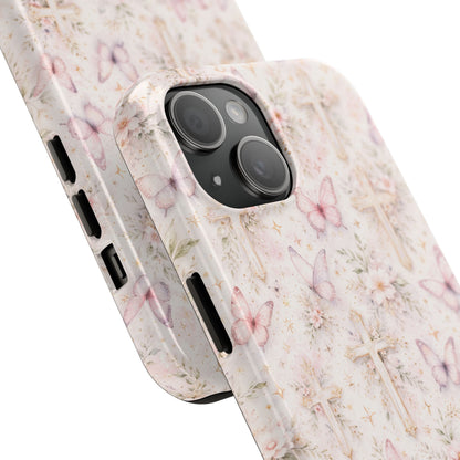 Blessed Wings Phone Case | Christian Floral iPhone Case