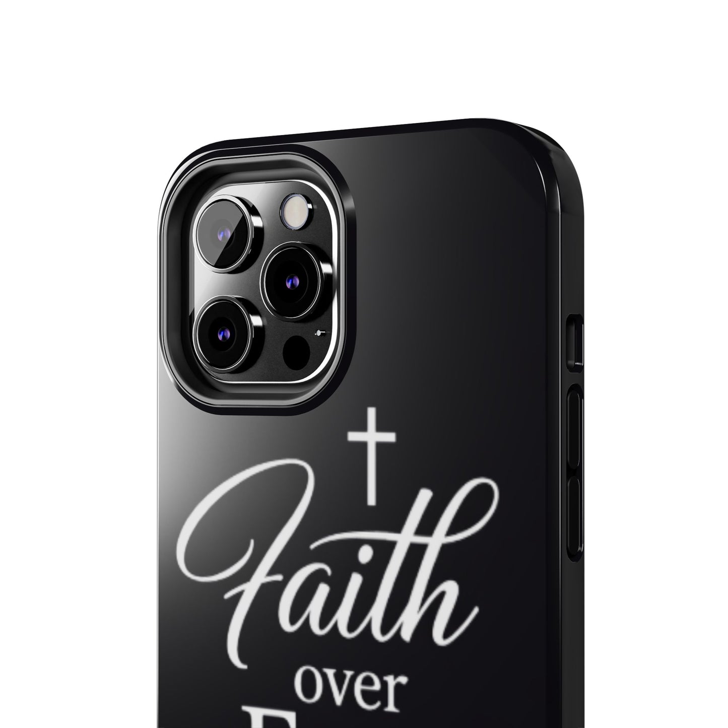 Faith Over Fear Tough Phone Case — Inspirational Christian Cross Phone Cover