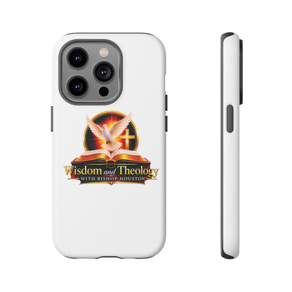 Wisdom and Theology Phone Case — Christian Dove & Cross Protective Tough Case