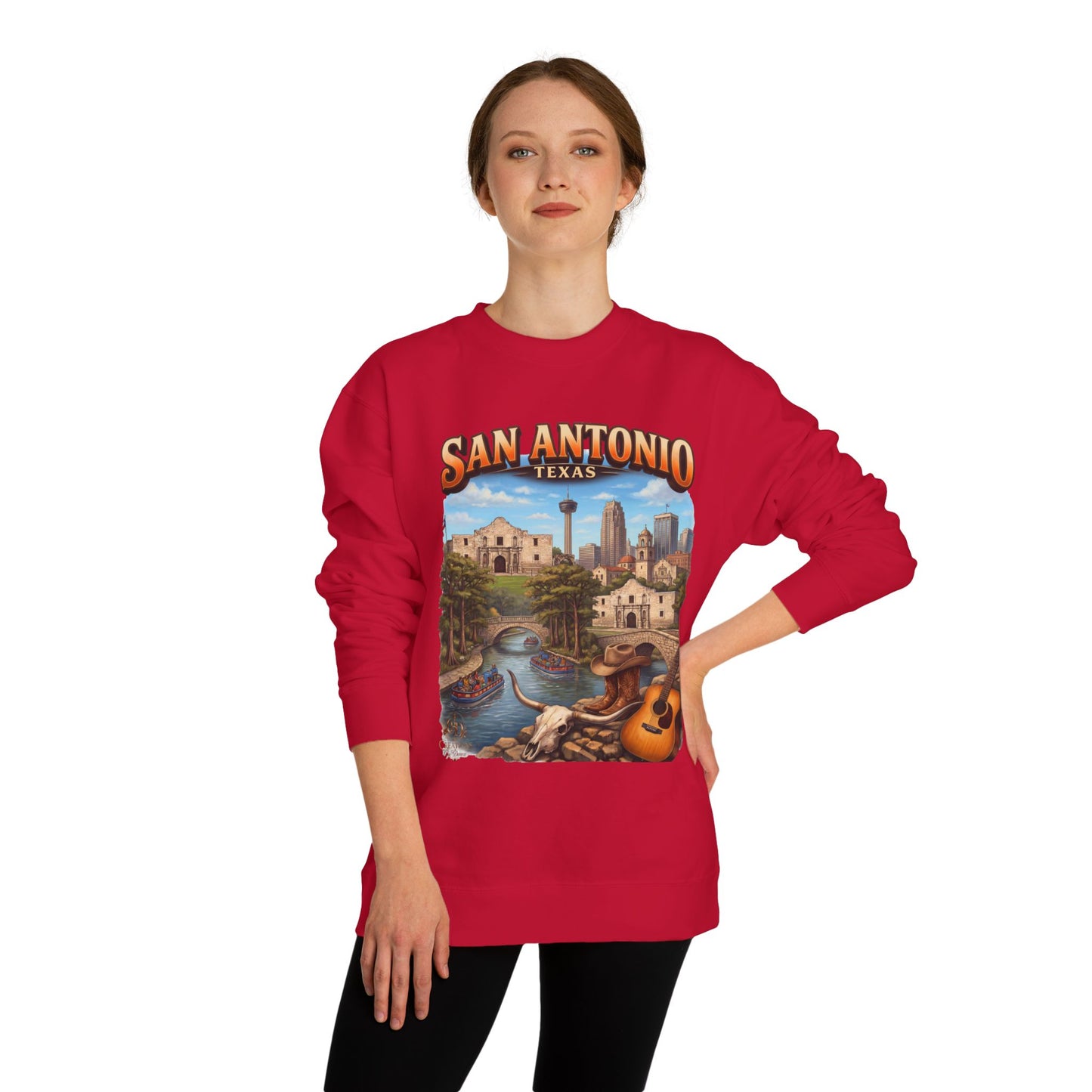 San Antonio Riverwalk Sweatshirt — Texas Travel Scenic Crewneck