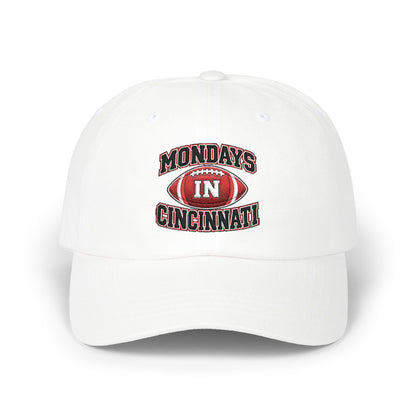 Mondays in Cincinnati Dad Cap — Embroidered Football Logo Hat