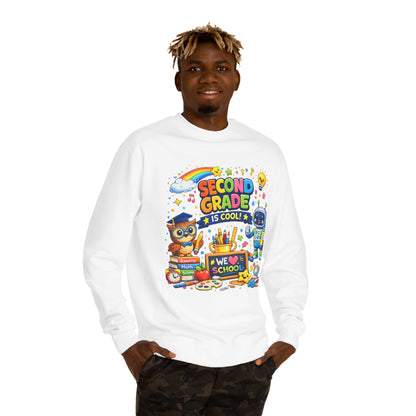 Second Grade Is Cool Sweatshirt – Cute School Kids Crewneck