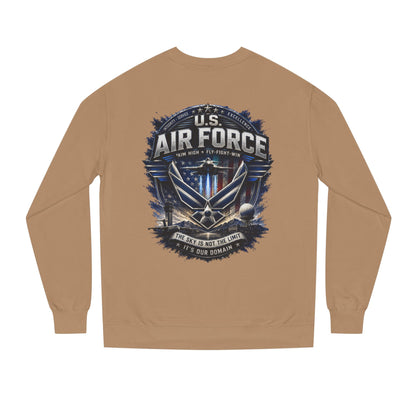 Air Force Crewneck Sweatshirt - U.S. Military Emblem Graphic
