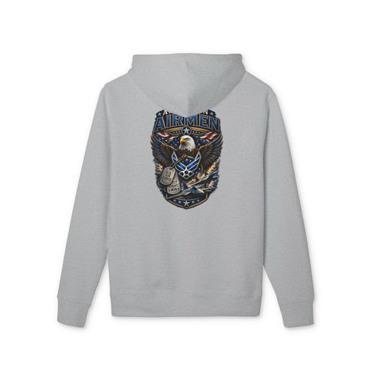 Airmen Eagle Emblem Hoodie – Military Pilot Aviation Graphic Sweatshirt