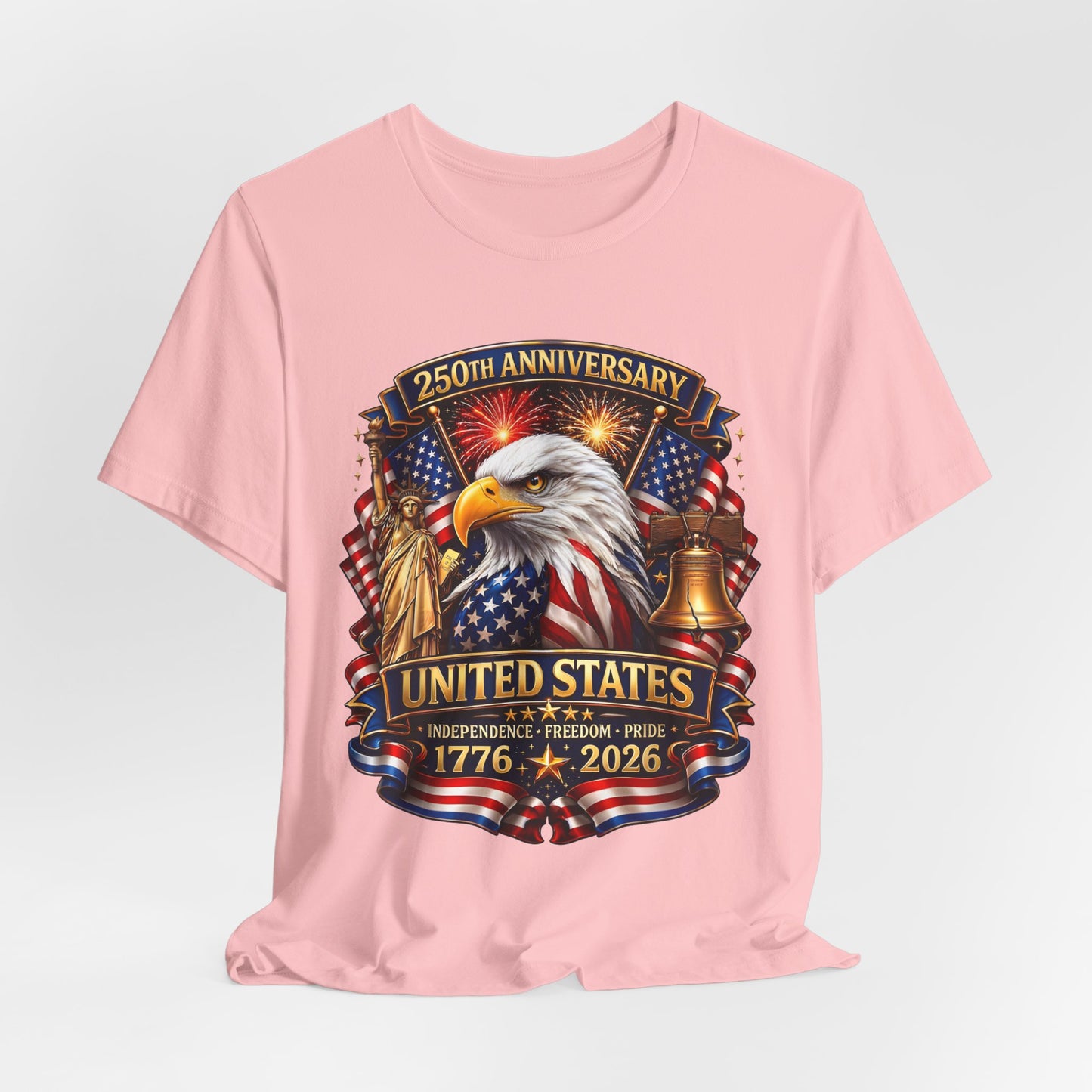 Independence 250th Eagle T-Shirt – United States 1776-2026 Centennial Graphic Tee