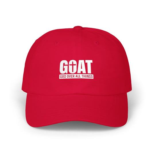 GOAT Dad Cap – Embroidered "GOAT" Retro Baseball Hat for Men, Fathers & Athletes