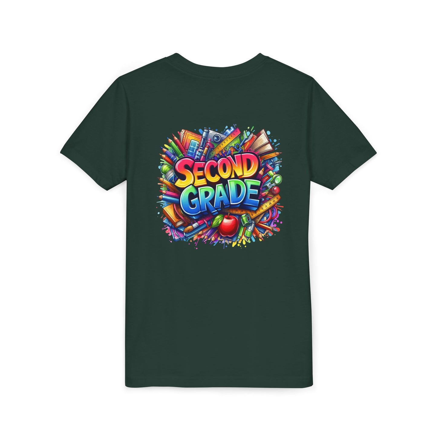 Second Grade Youth Tee — Colorful Back-to-School Kids T-Shirt