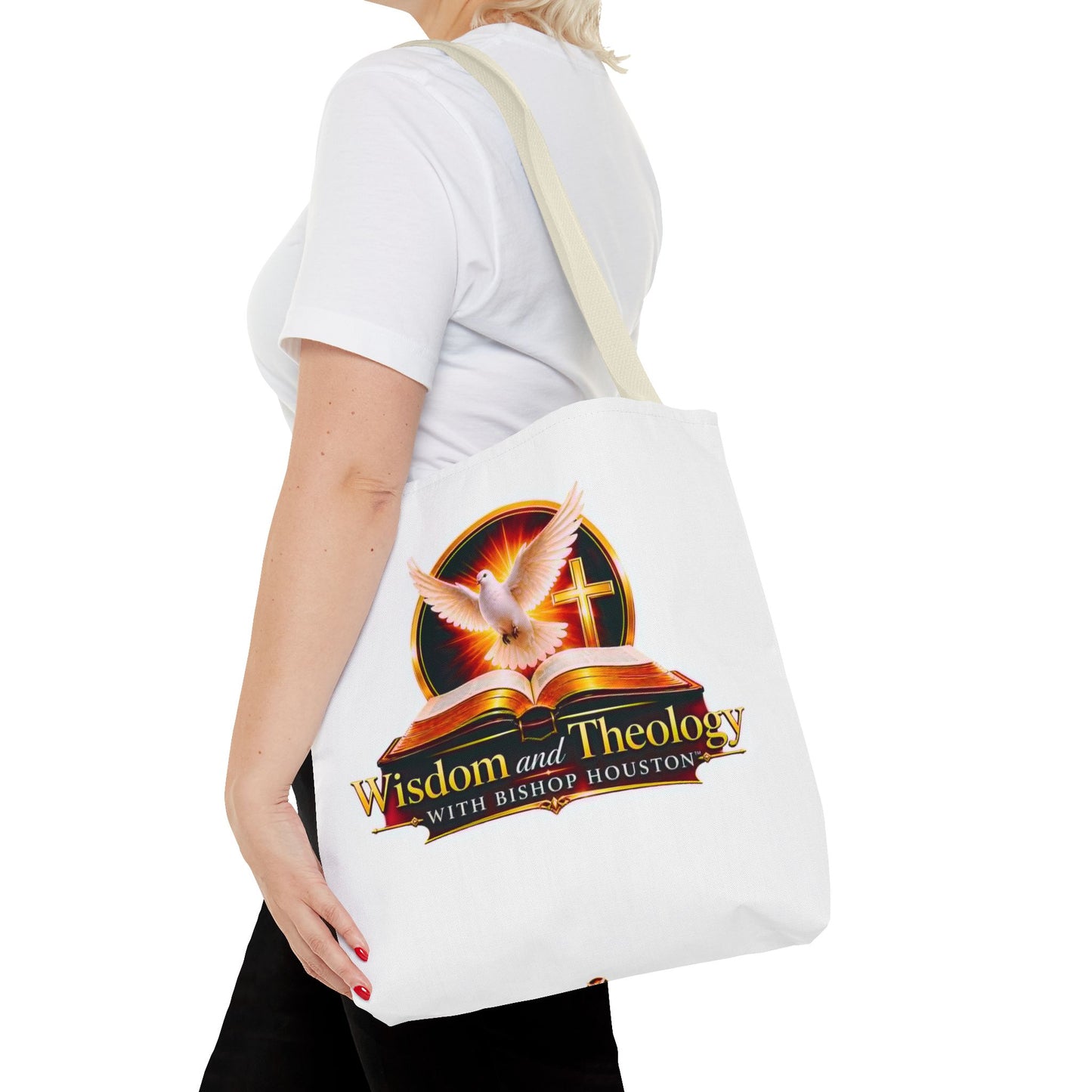 Christian Wisdom & Theology Tote Bag — 'Wisdom and Theology with Bishop Houston' Inspirational Faith Tote