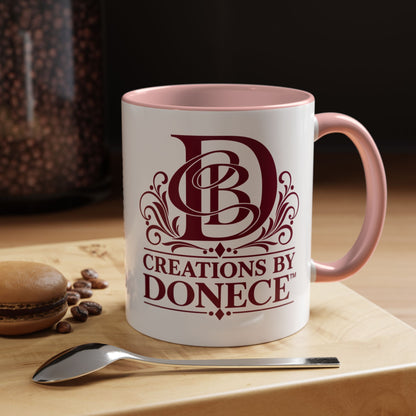 Creations by Donece Logo Accent Coffee Mug (11/15oz)