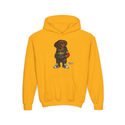 Youth Hoodie — 'Legacy' Streetwear Puppy Graphic Sweatshirt