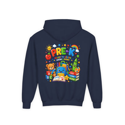 Pre-K Ready to Learn Youth Hoodie – Cute Back-to-School Preschool Sweatshirt