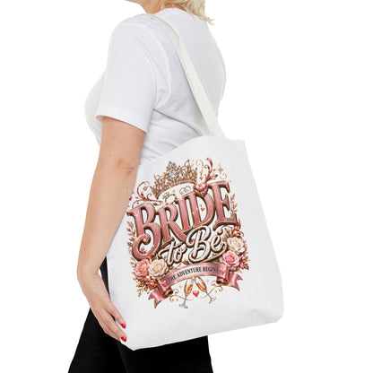 Bride-to-Be Floral Tote Bag - Bachelorette Gift & Bridal Shower Accessory