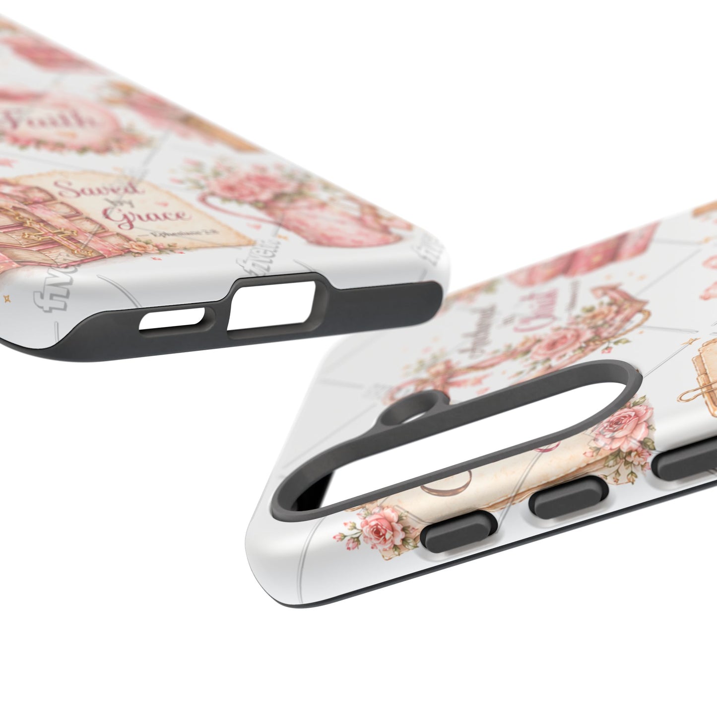 Faith Floral Phone Case – Christian Inspirational Scripture iPhone Cover (Choose Joy, Pray, Faith)