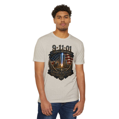9/11 Memorial T-Shirt — "We Will Never Forget" Tribute Tee