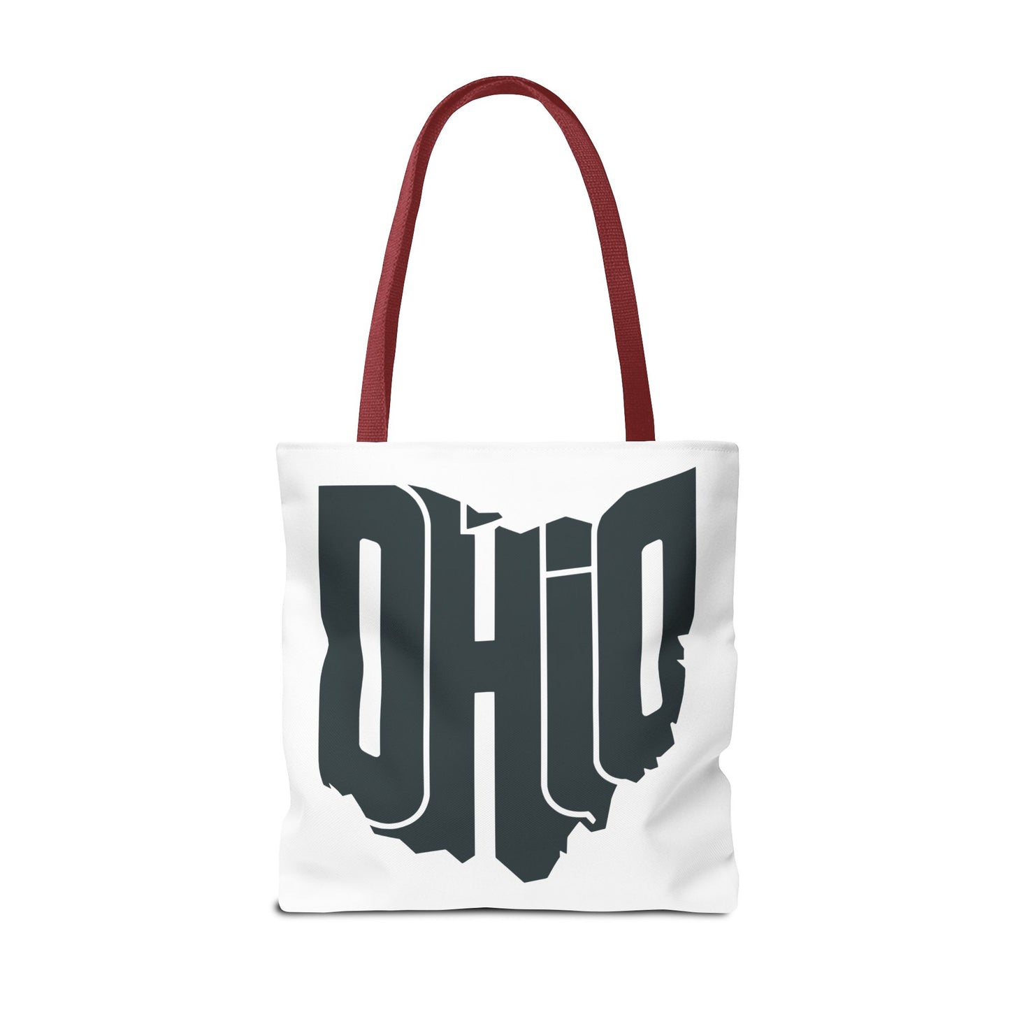 Ohio State Outline Tote Bag — Retro Ohio Text Graphic Tote