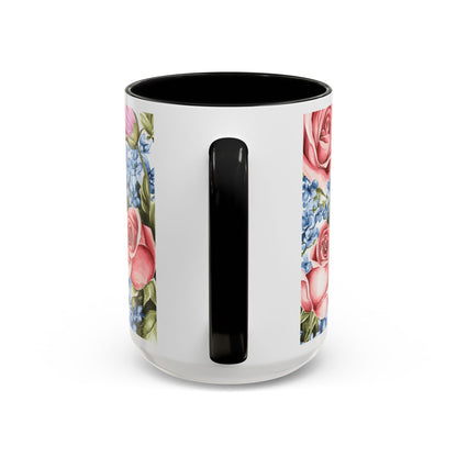 Mother's Day Butterfly Floral Coffee Mug – "Happy Mother's Day" Accent Mug (11/15 oz)
