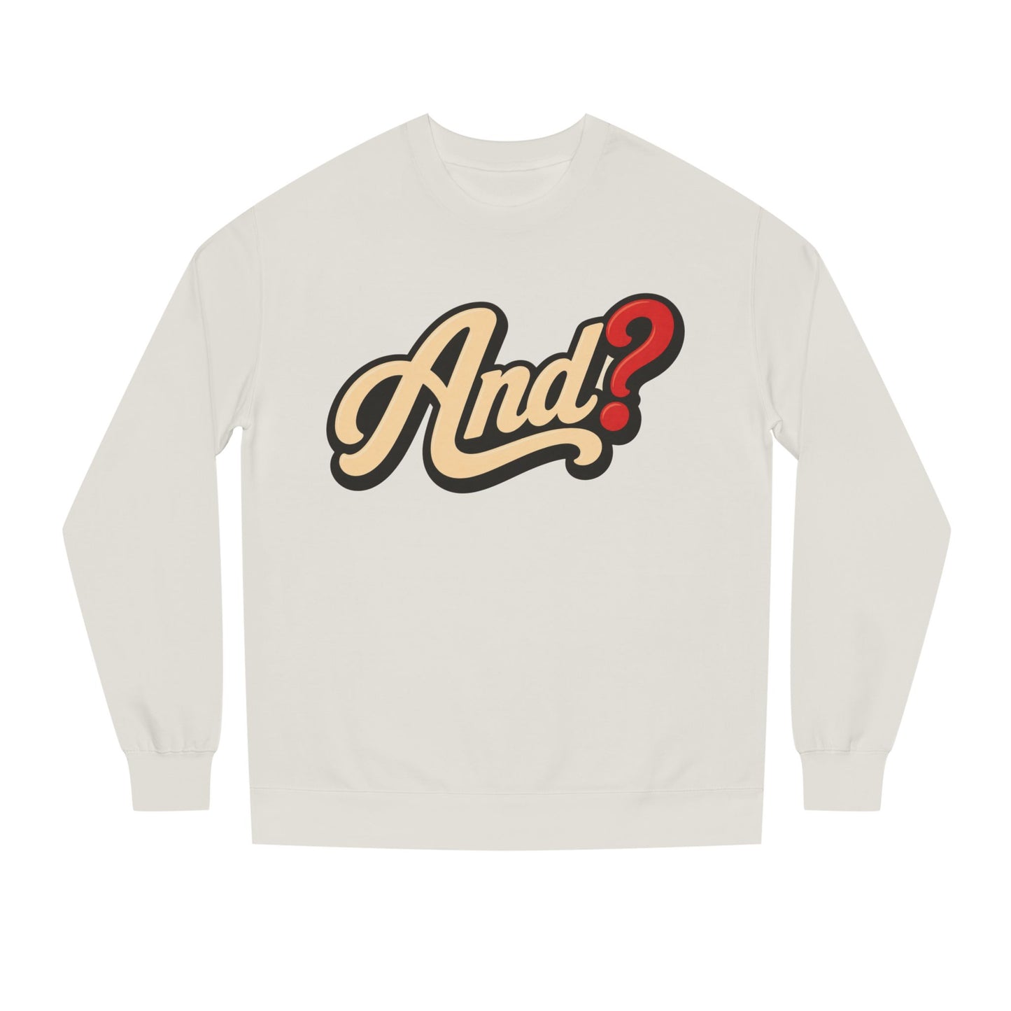 And? Retro Script Crewneck Sweatshirt