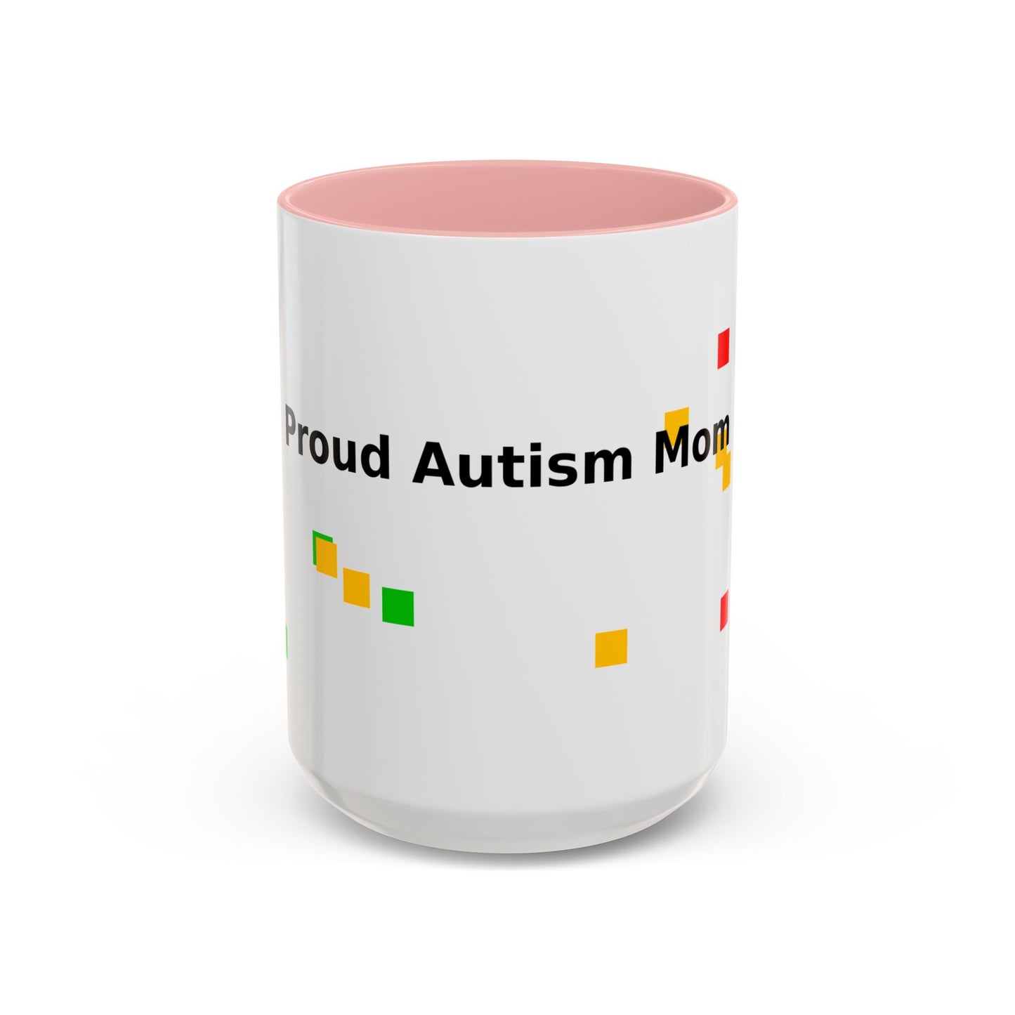 Autism Proud Mom Accent Coffee Mug – 11/15oz Color Accent